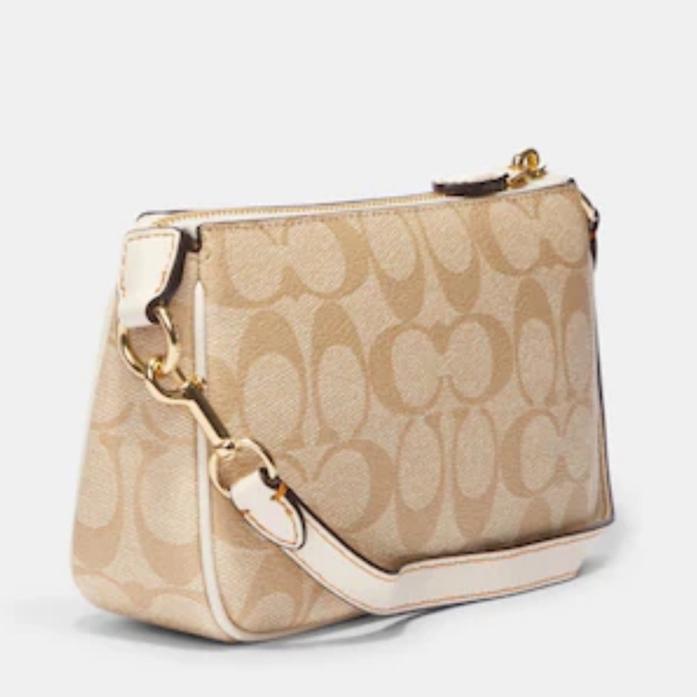Coach Nolita 19 In Signature Canvas With Floral Applique - Picture 2 of 5